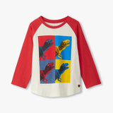 Kids Dinos Cubed Raglan Sleeve Hatley Kids