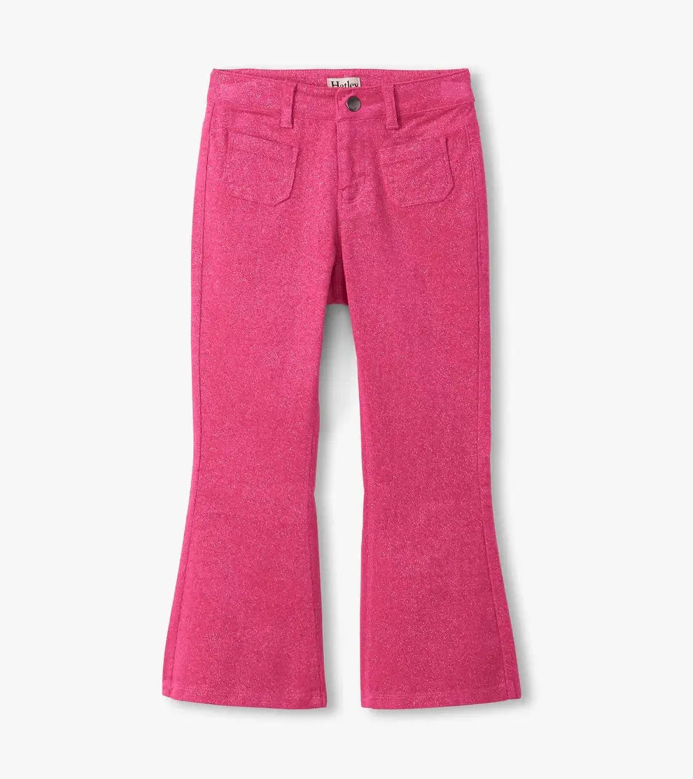 Kid Raspberry Rose Patch Pocket Flared Pants Hatley Kids