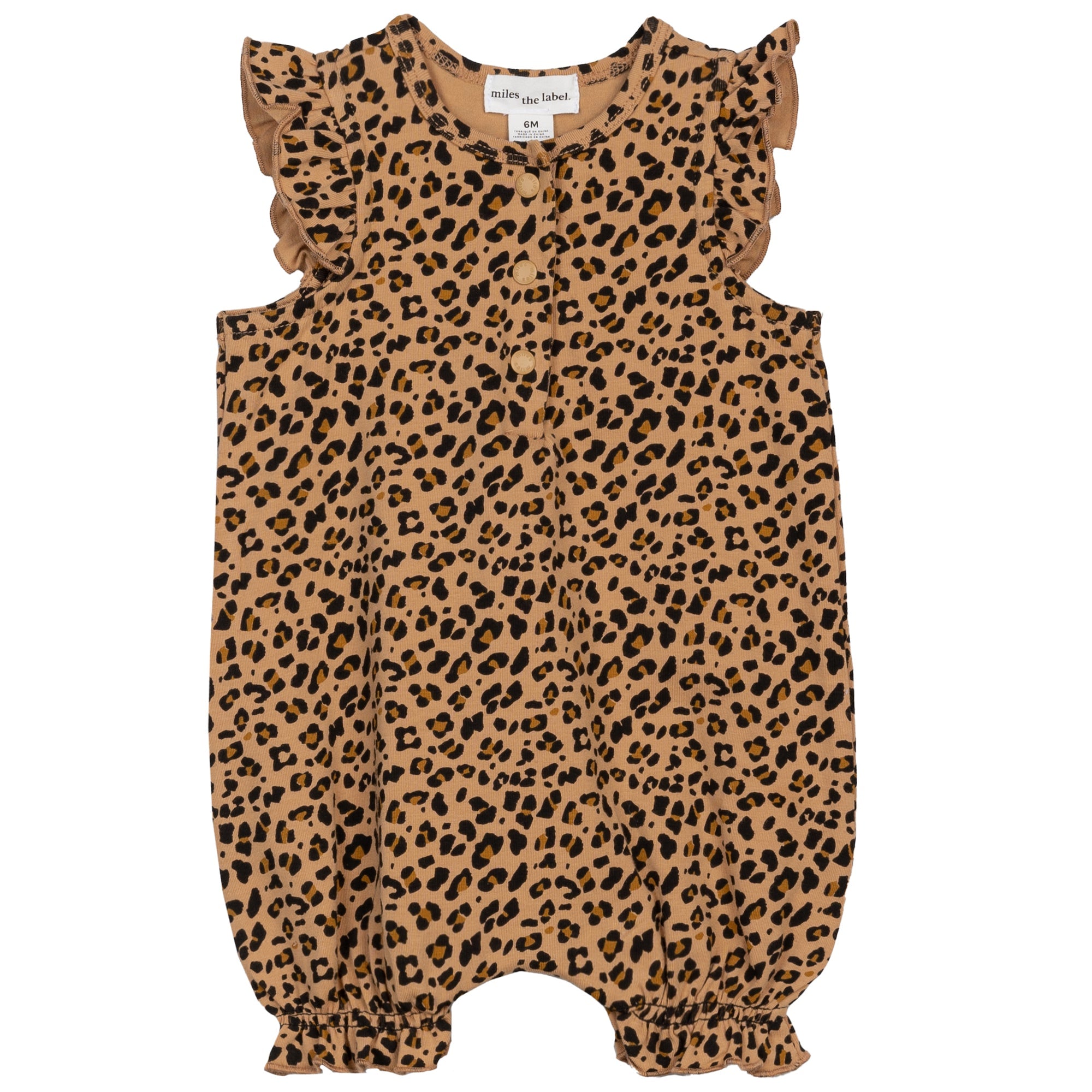 Baby Leopard Sleeveless Playsuit Miles