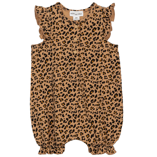 Leopard Sleeveless Playsuit