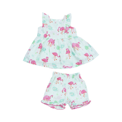 Flamingos Tank and Short Set