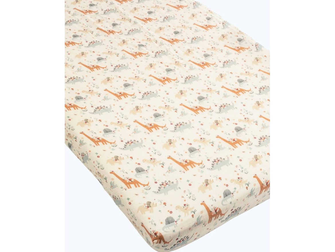 Baby Dinomite Crib Sheet Lou Lou Lollipop