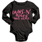 Baby Gun's N Roses Long Sleeve Onesie Rowdy Sprout