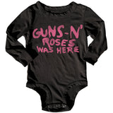 Baby Gun's N Roses Long Sleeve Onesie Rowdy Sprout