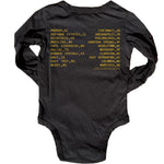 Baby Gun's N Roses Long Sleeve Onesie Rowdy Sprout