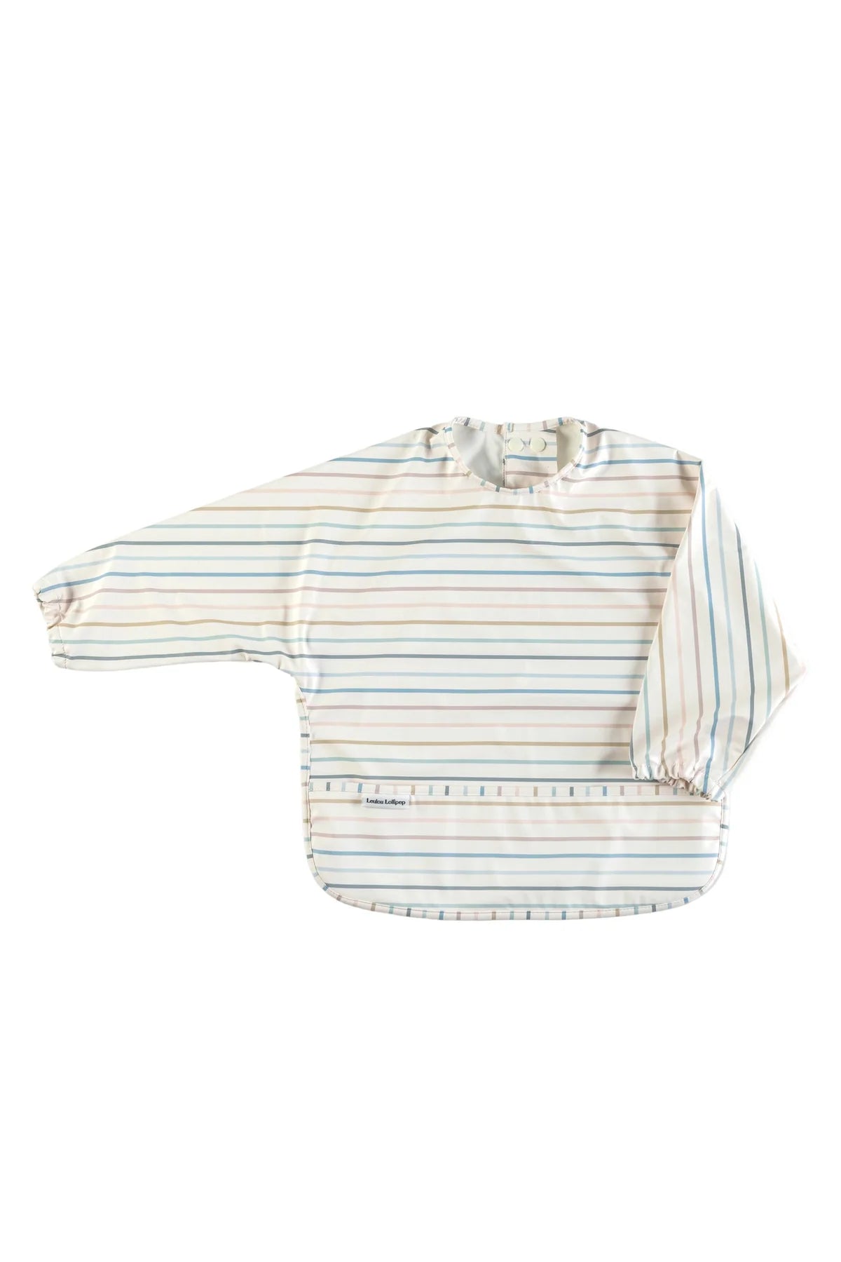 Long Sleeve Waterproof Bib - Pastel Stripes