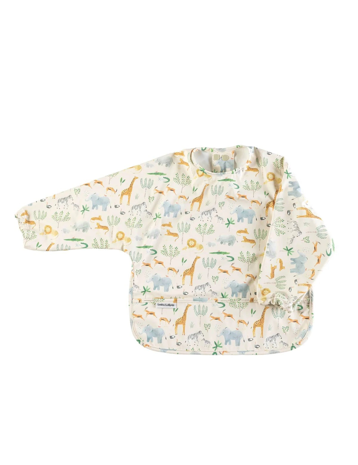 Long Sleeve Waterproof Bib - Safari Jungle Lou Lou Lollipop