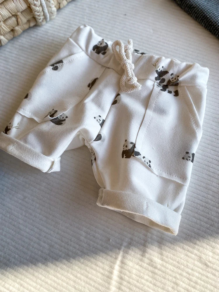 Cotton Baby Shorts - Panda