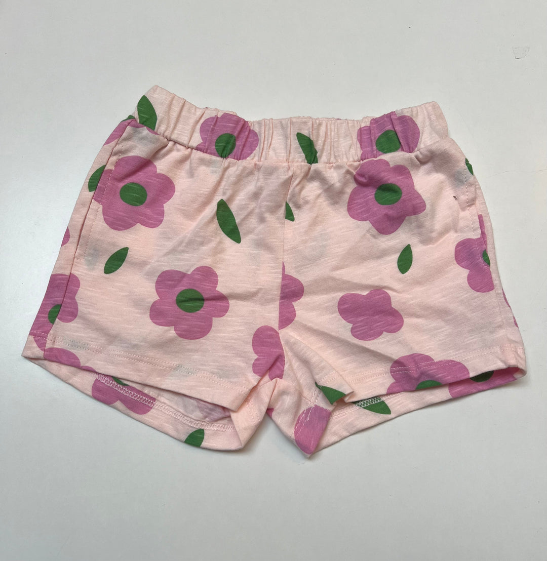 Pink Blossom Flower Shorts