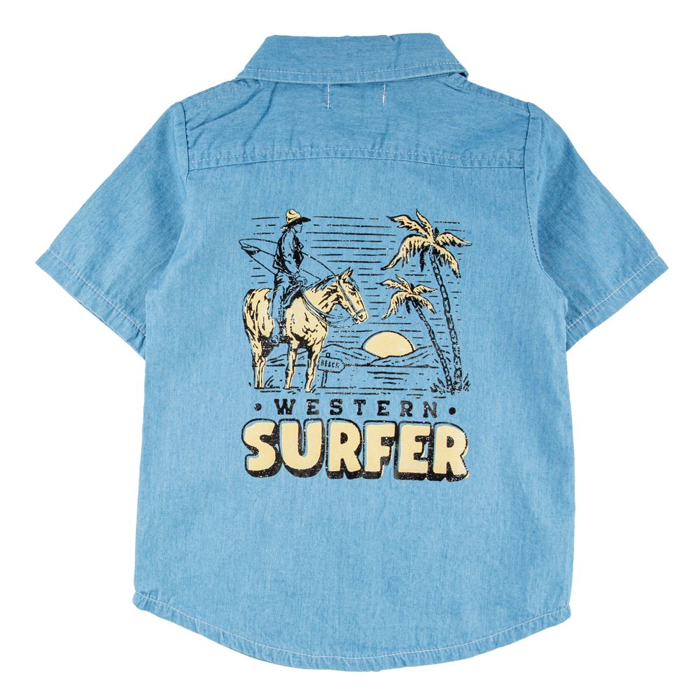 Toddler Western Surfing Button up Miki Miette