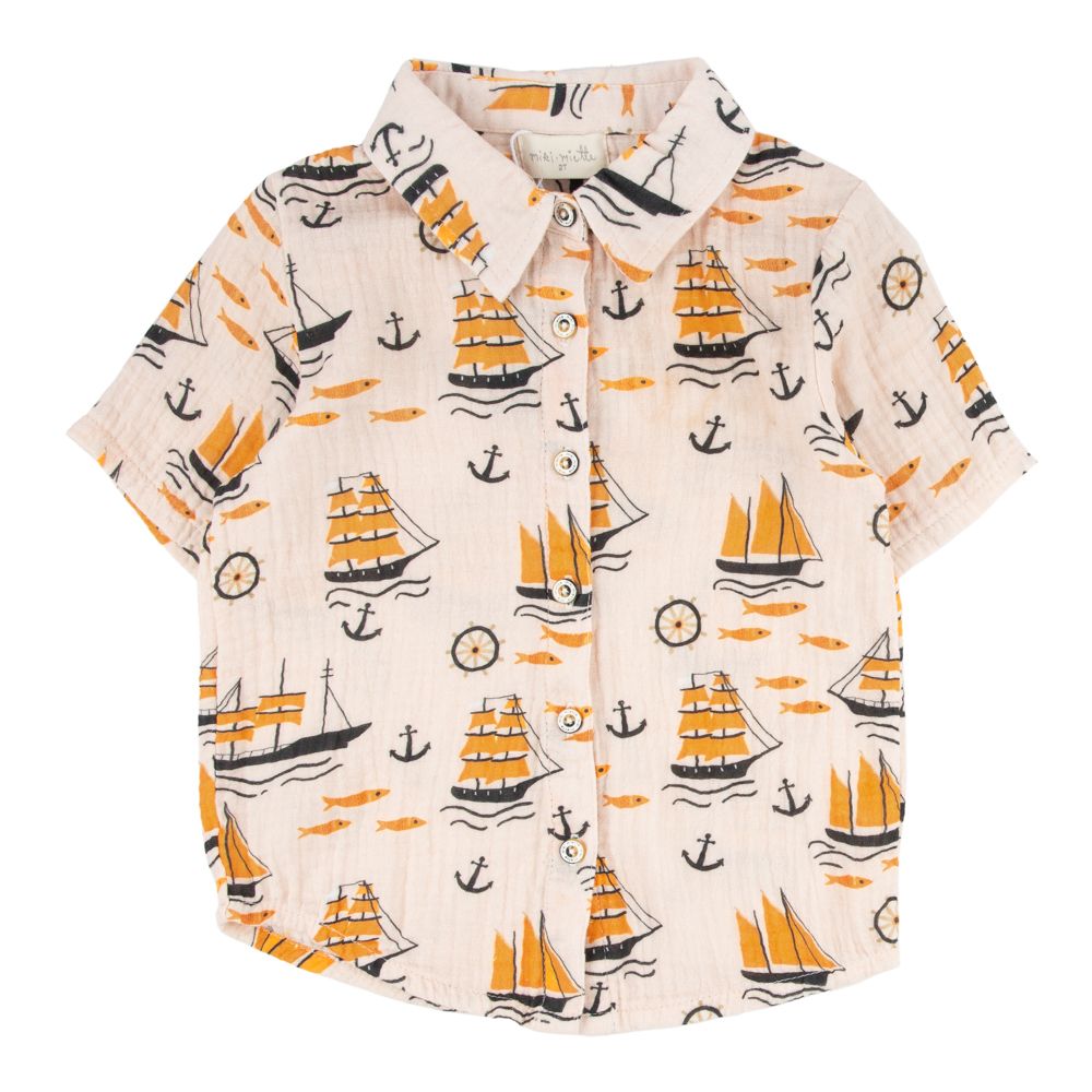 Toddler Ahoy Button Up Miki Miette