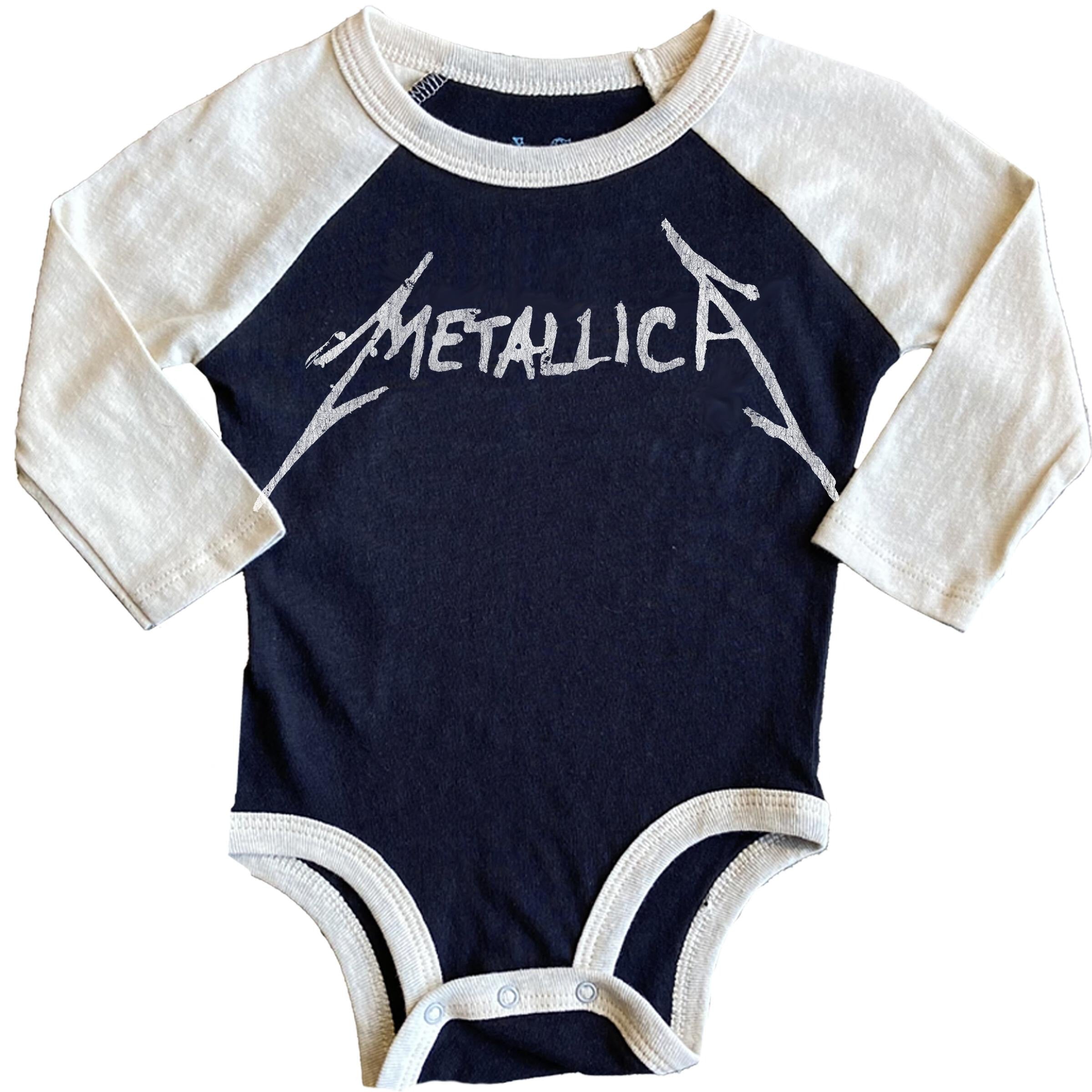 Baby Metallica Long Sleeve Onesie Rowdy Sprout