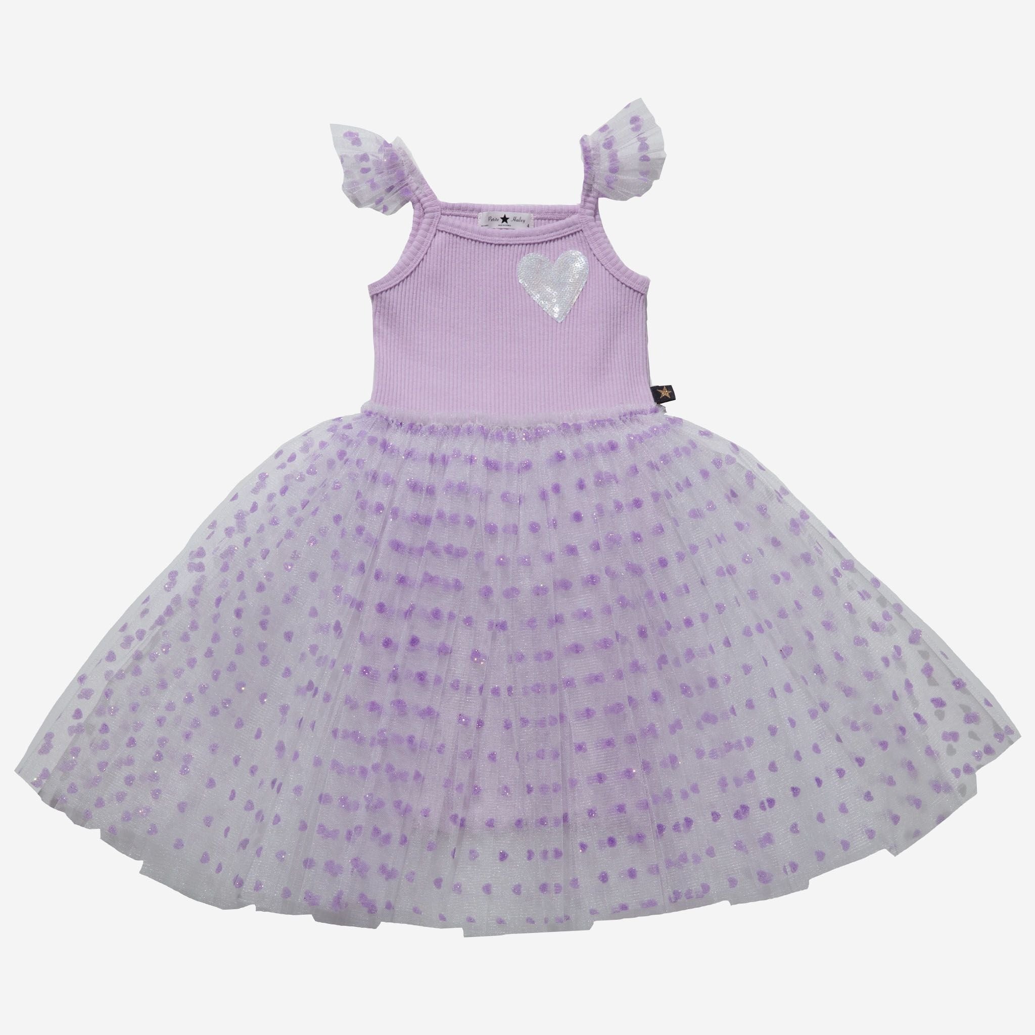 Toddler Purple Heart Dress Petite Hailey