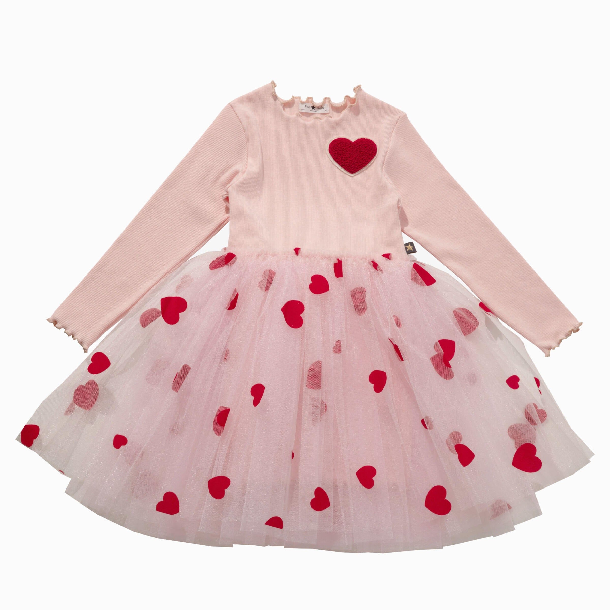 Kid Toddler Heart Tutu Dress Petite Hailey