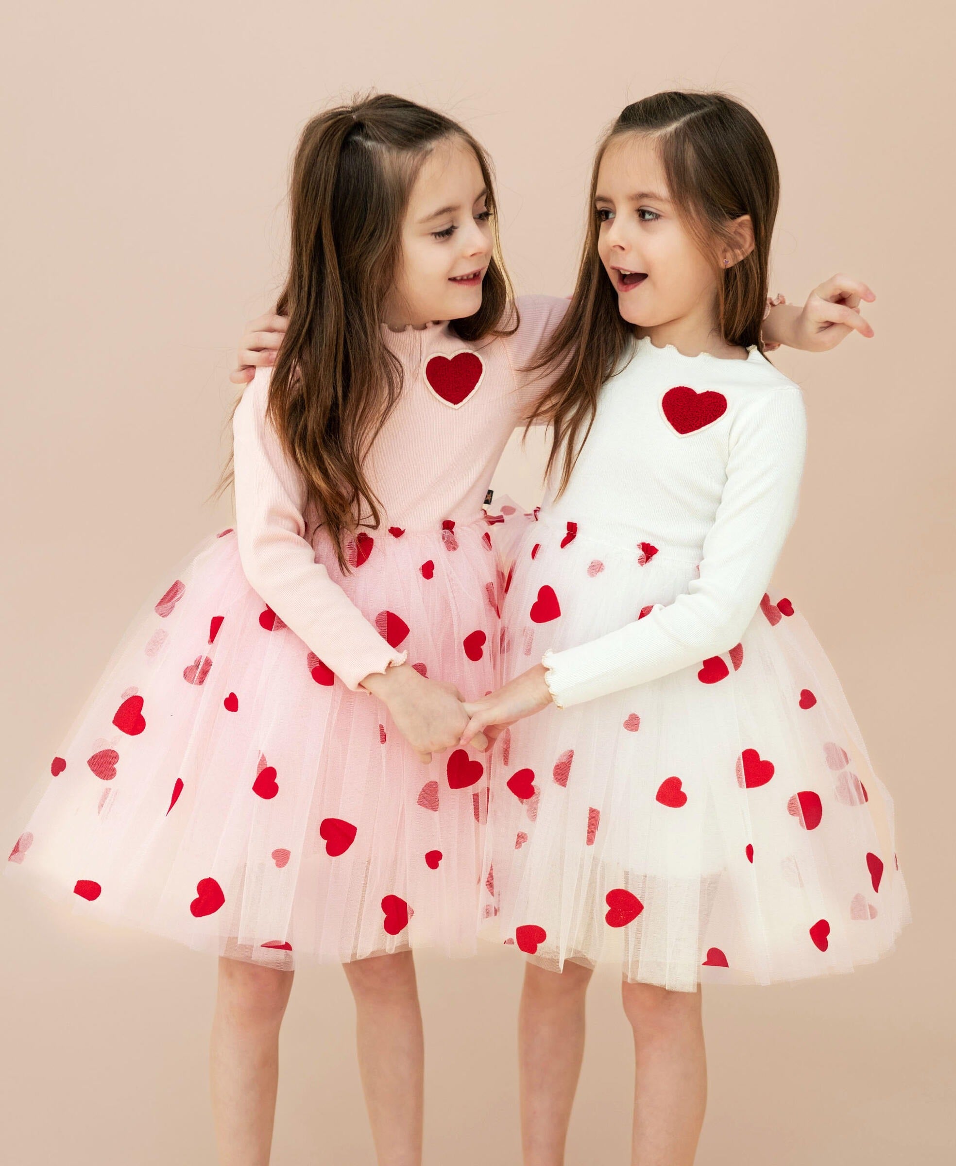 Kid Toddler Heart Tutu Dress Petite Hailey