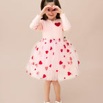 Kid Toddler Heart Tutu Dress Petite Hailey