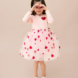 Kid Toddler Heart Tutu Dress Petite Hailey