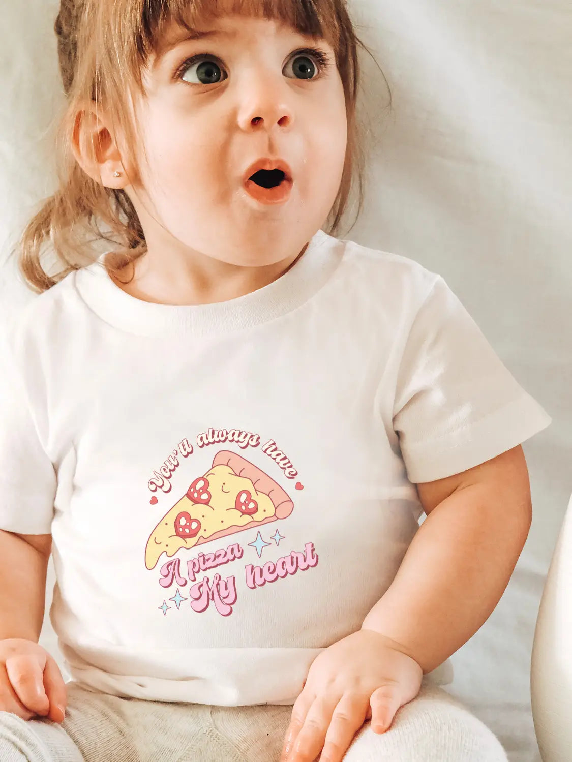 Toddler You'll Always Have A Pizza My Heart Shirt GIGGLES LA