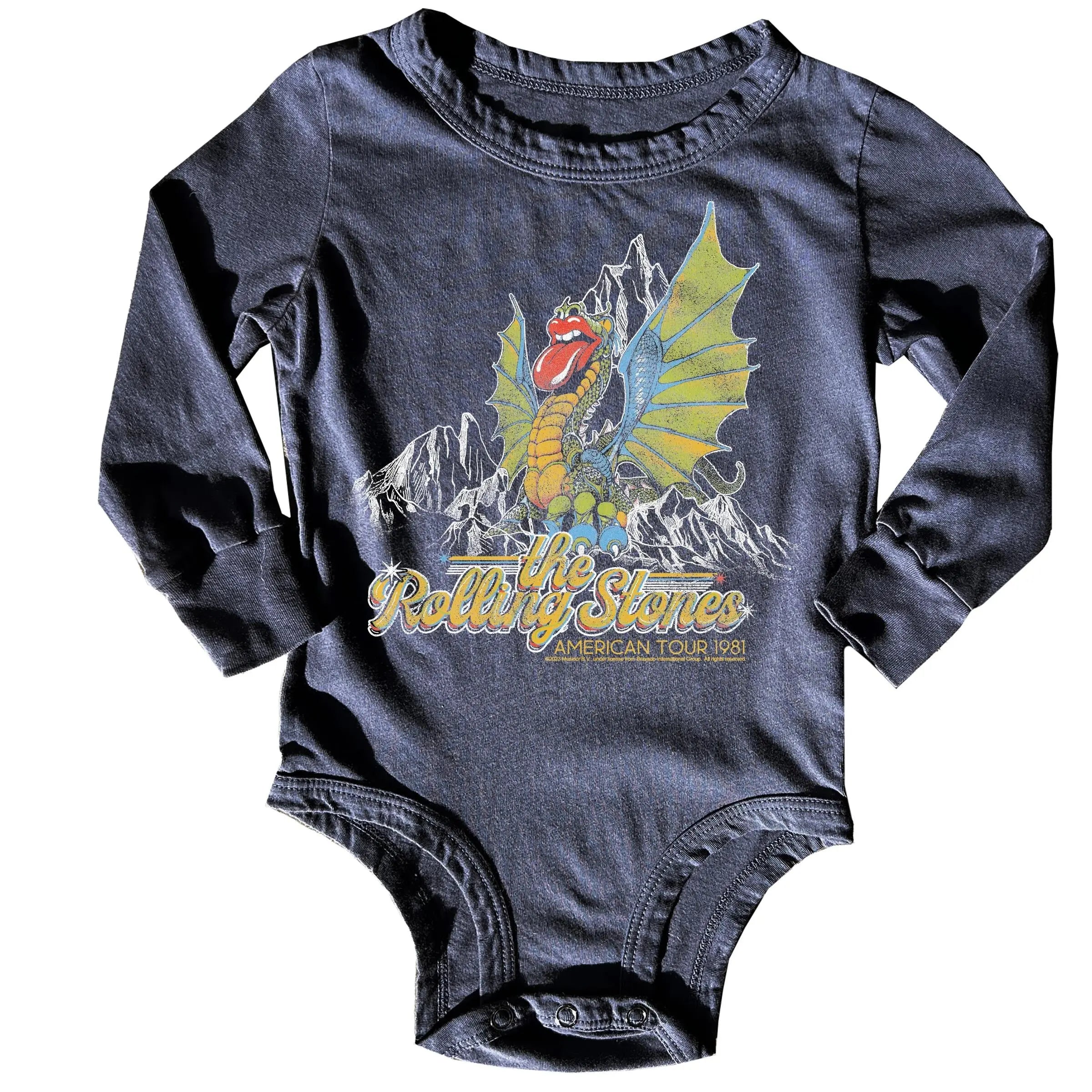 Baby Rolling Stone Long Sleeve Onesie Rowdy Sprout