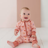 Baby Pink Heart Romper Babysprouts
