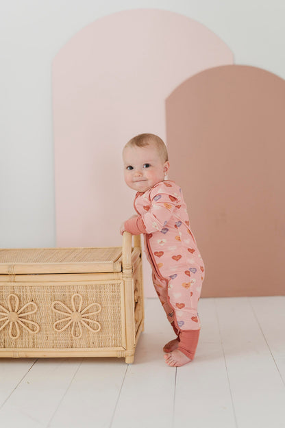 Pink Heart Romper