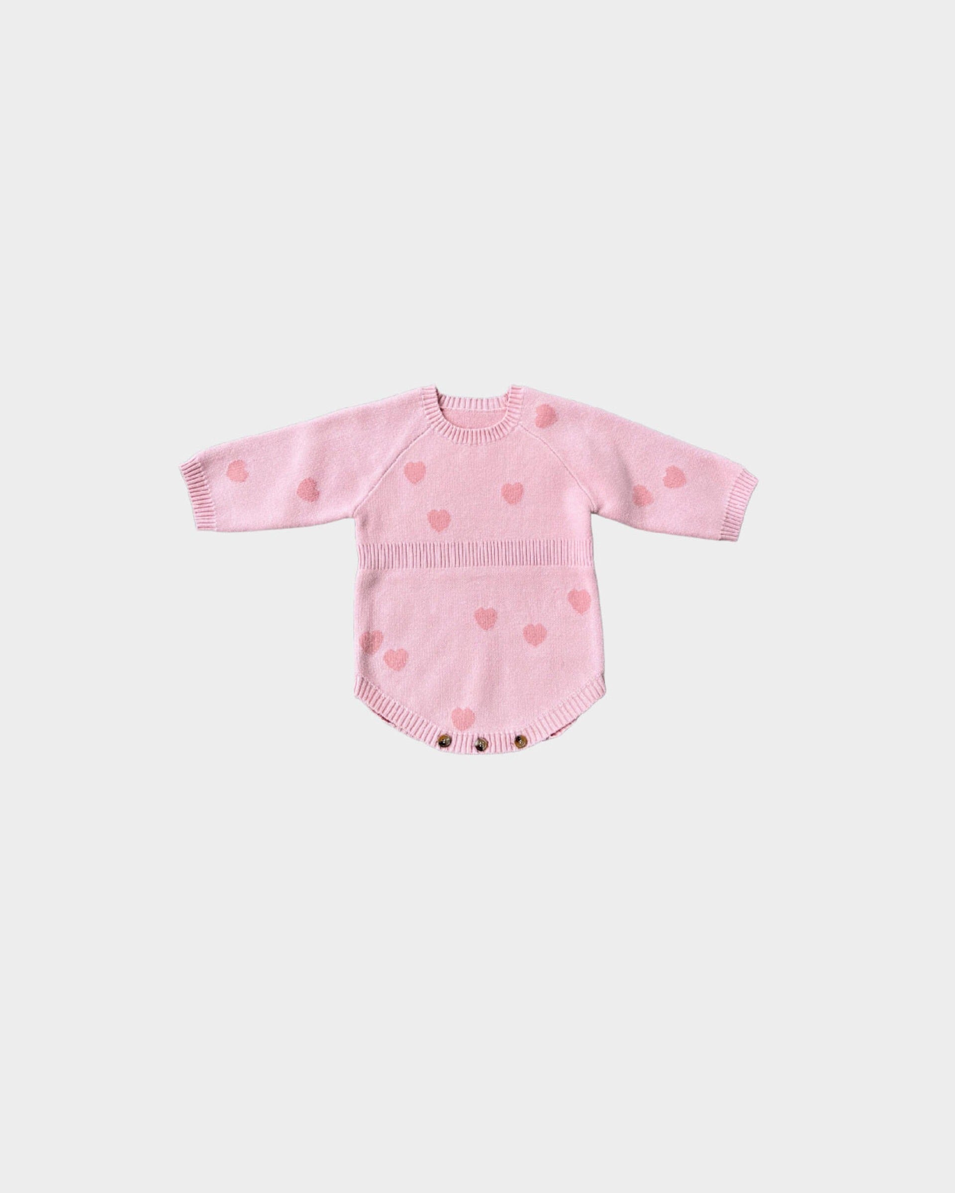 Baby Heart Knit Sweater Romper Babysprouts