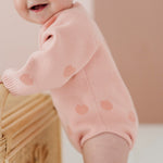 Baby Heart Knit Sweater Romper Babysprouts