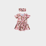 Baby Retro Bloom Bodysuit Dress + Hair Bow Babysprouts