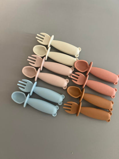 Silicone Fork and Spoon Teether Sets