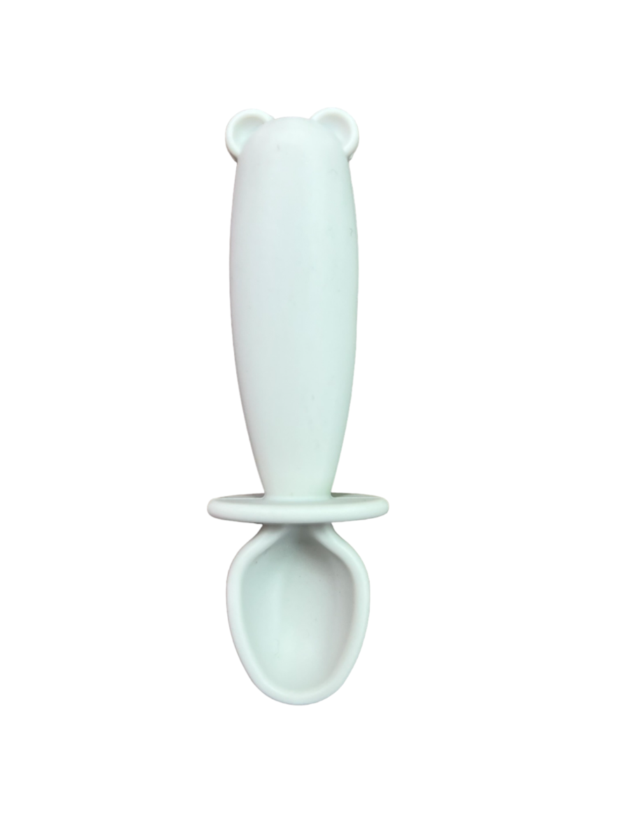 Silicone Fork and Spoon Teether Sets three hearts modern