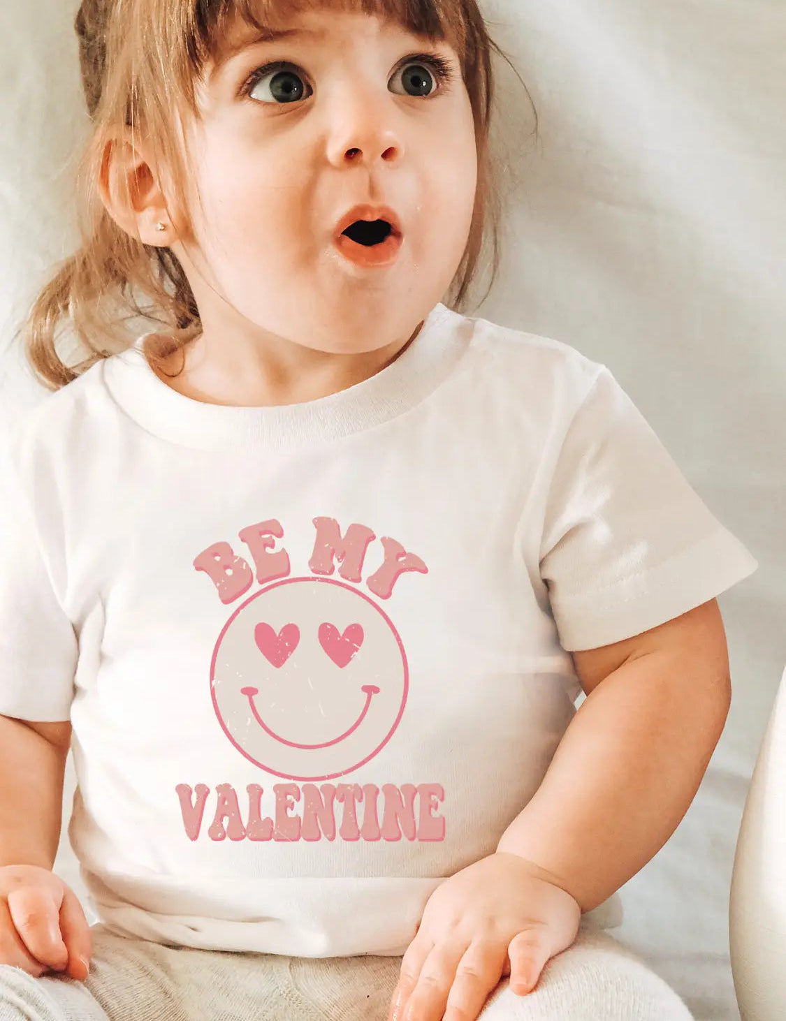 Toddler Smiley Face Be Mine Shirt GIGGLES LA