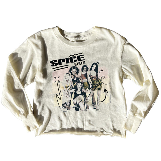 SPICE GIRLS ORGANIC NOT QUITE CROP LONG SLEEVE