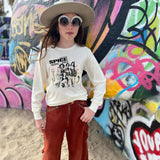 Kid Spice Girls Organic Not Quite Crop Long Sleeve Rowdy Sprout