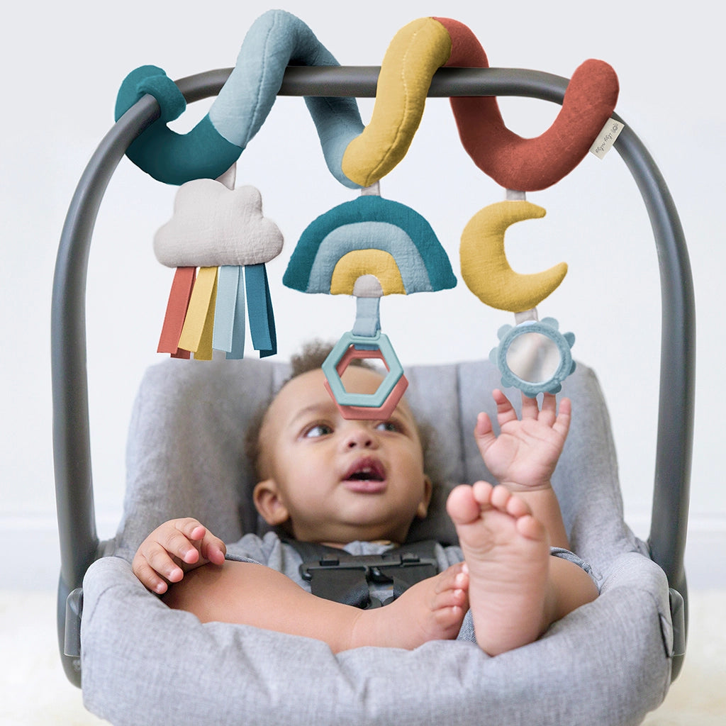 Itzy Bitzy Spiral Car Seat Activity Toy, Rainbow Itzy Ritzy