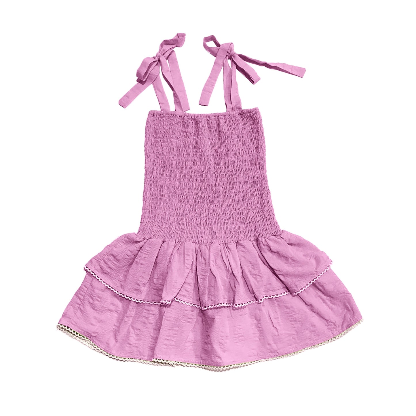 PINK RUFFLE DRESS