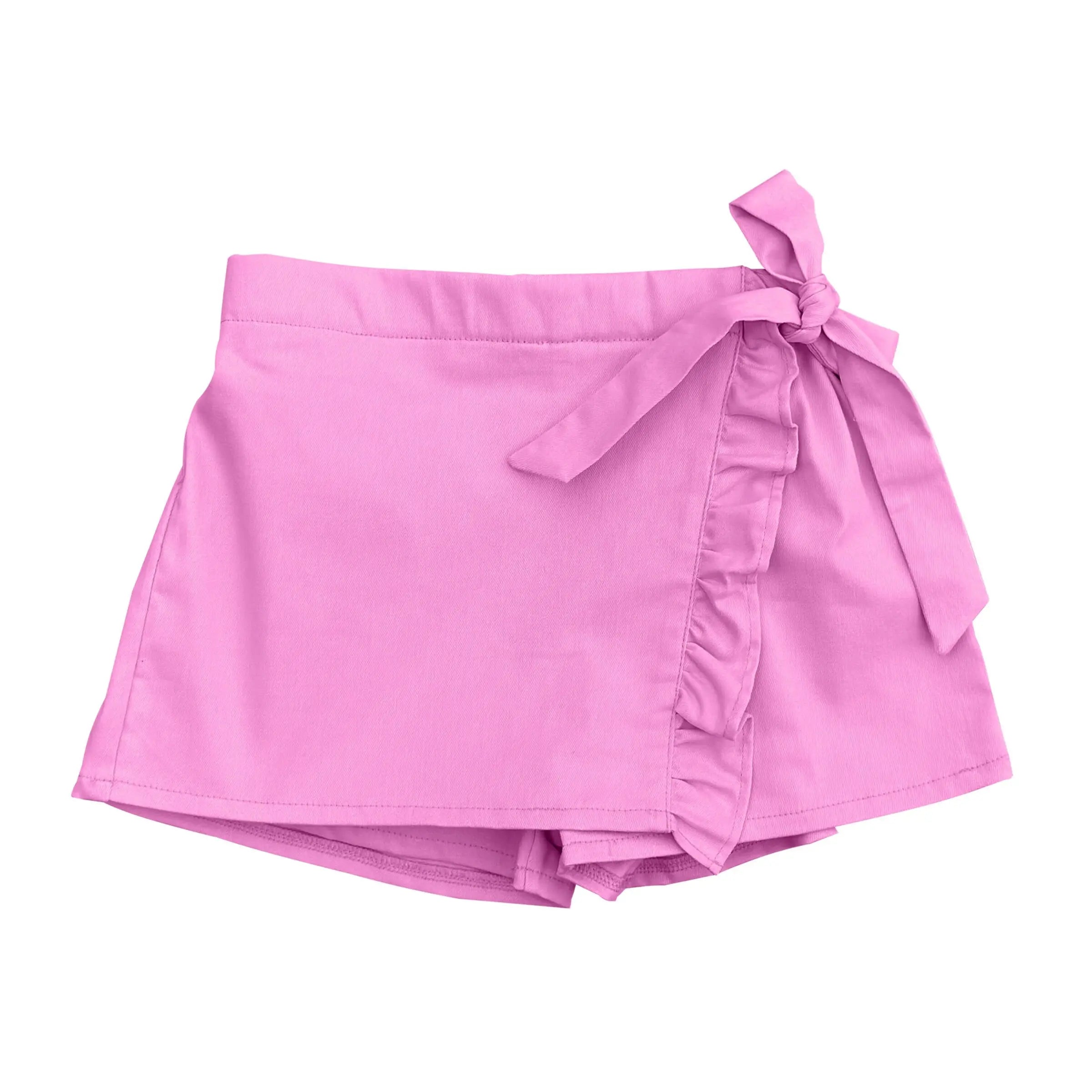 Kid Pink Denim Skort LITTLE OLIN