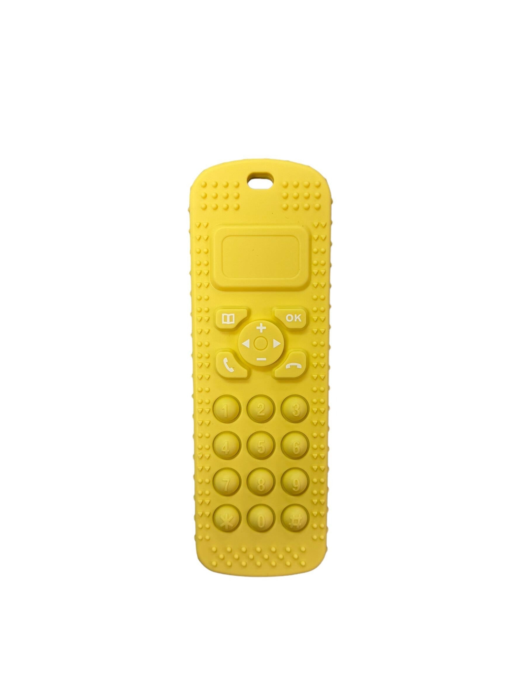 Tele-Teether in Sunshine Yellow three hearts modern