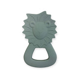 Roarin' Relief Teether in Cloudy Sky three hearts modern