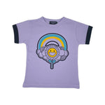 Toddler Poppin' Purple Sunflower Tee WEE MONSTER
