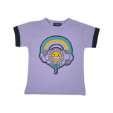 Toddler Poppin' Purple Sunflower Tee WEE MONSTER