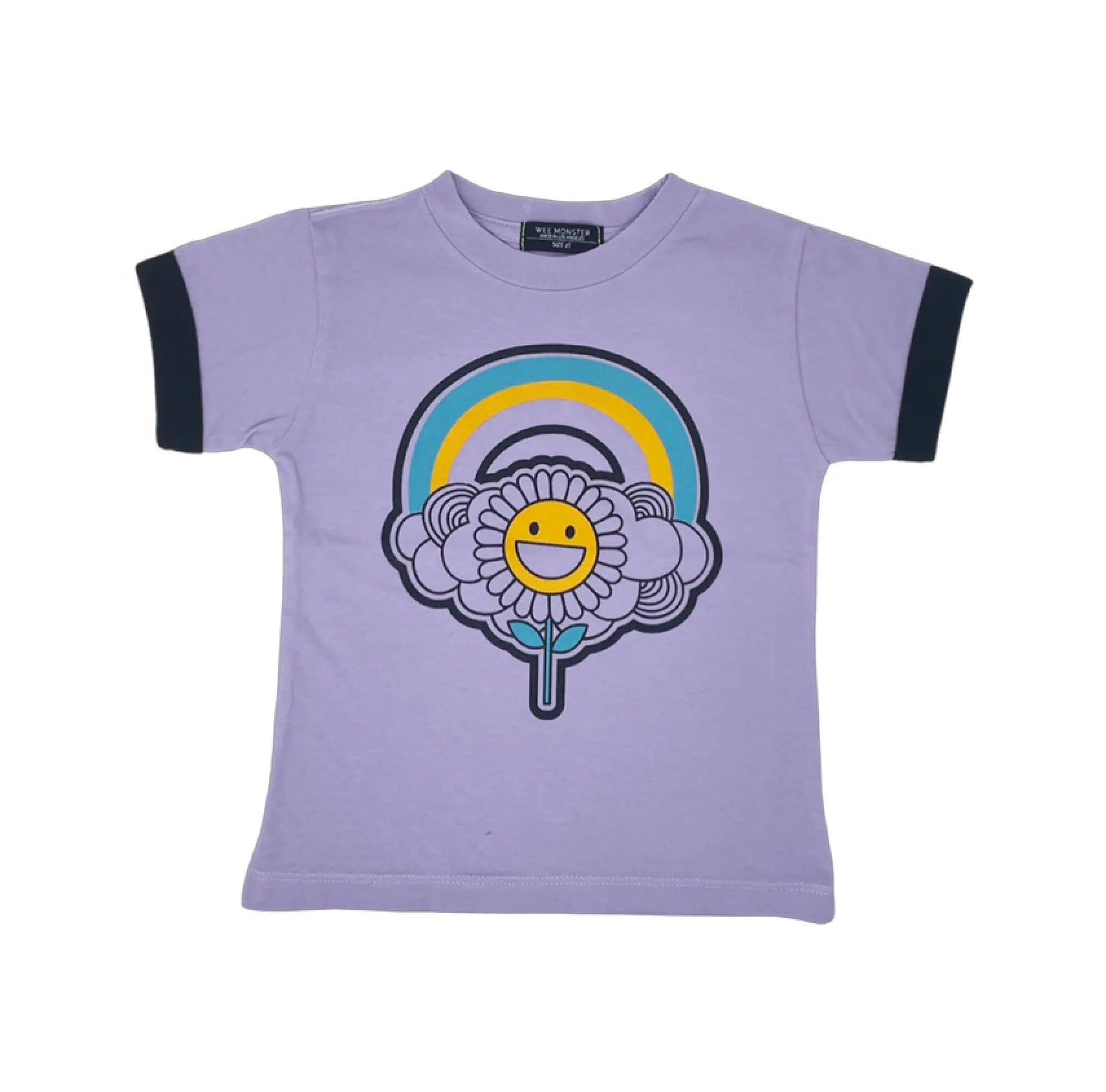 Toddler Poppin' Purple Sunflower Tee WEE MONSTER