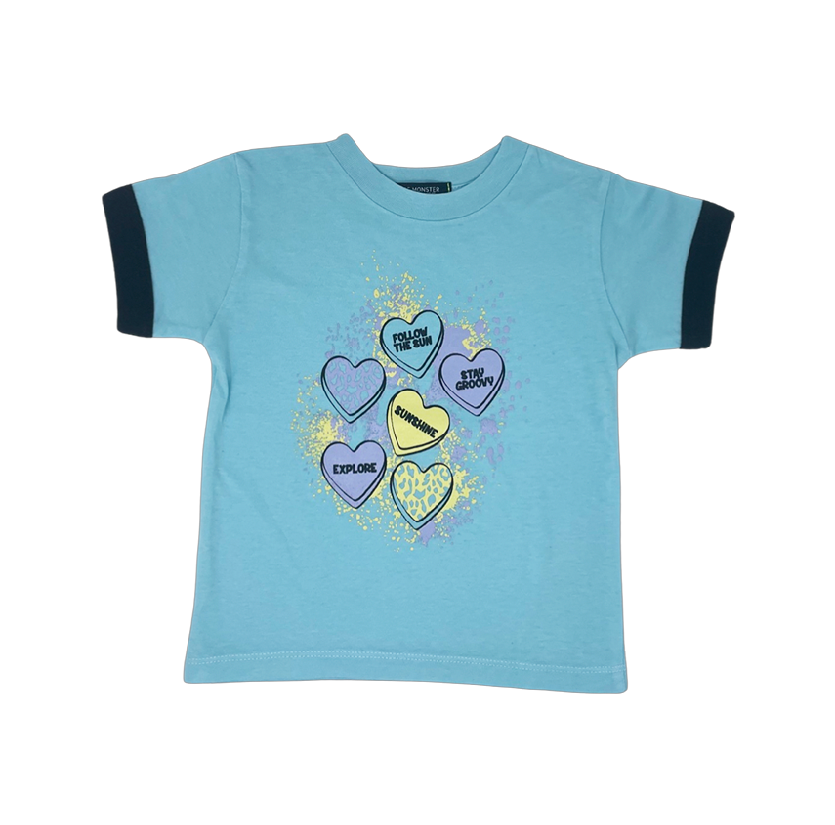 Bursting Blue Heart Tee WEE MONSTER