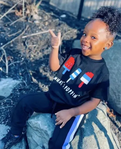 Toddler What's Poppin T-Shirt Mini FLEX KIDS