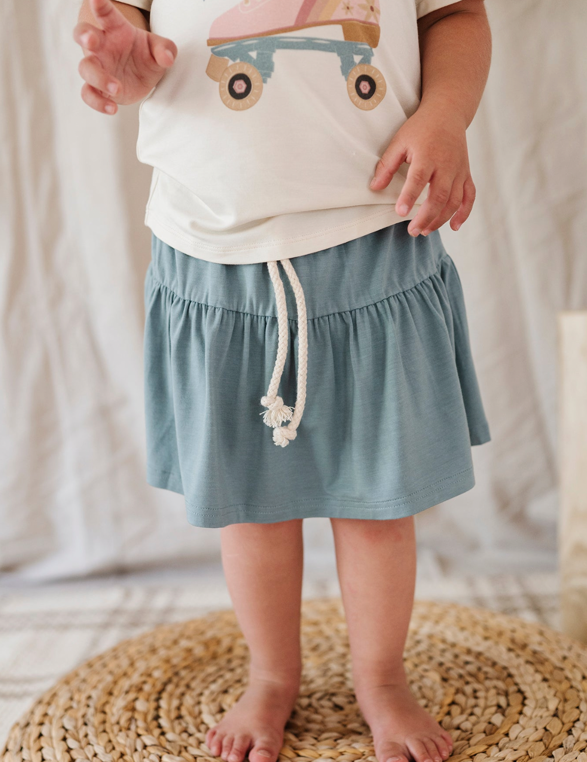 Kid Skort in Storm Babysprouts