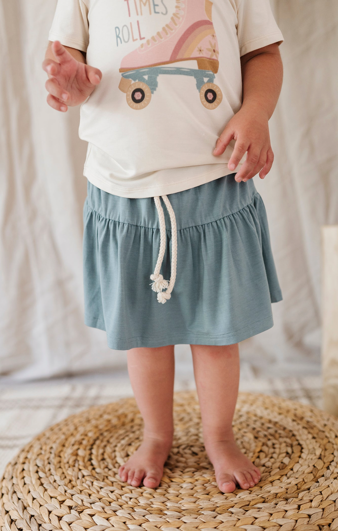 Kid Skort in Storm Babysprouts