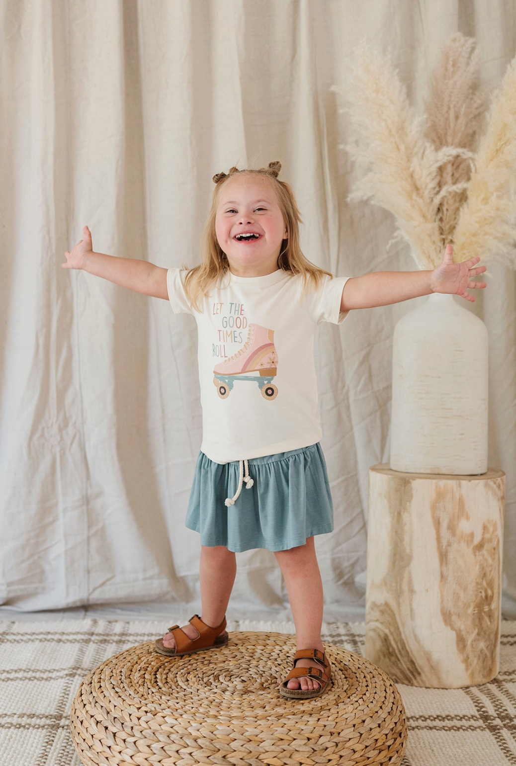 Kid Skort in Storm Babysprouts