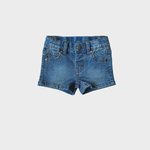 Kid Denim Shorts in Mid Wash Blue Babysprouts