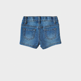 Kid Denim Shorts in Mid Wash Blue Babysprouts