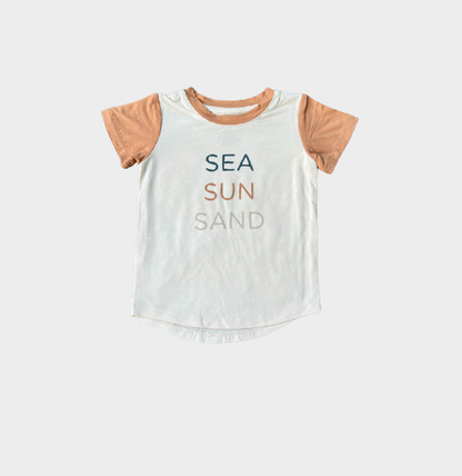 Sea Sun Sand Color Block Tee