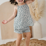 Kid Gauze Tank and Short Set in Herb Babysprouts